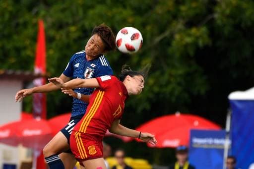 España enfrentó a Japón en el Mundial Femenino Sub 20.|AFP