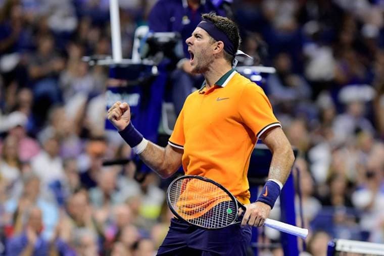 Juan Martín del Potro. AFP