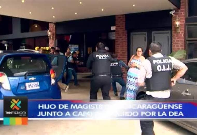 Interpol Costa Rica detectó a hijo de magistrado nicaragüense con narco requerido por la DEA