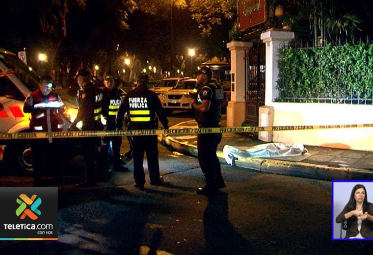Tres personas fueron asesinadas a eso de la media noche en el centro de San José