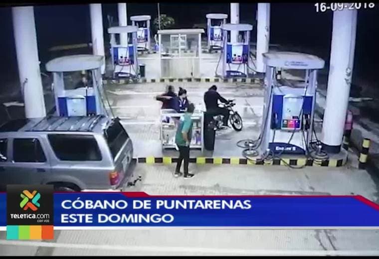 Delincuentes asaltaron gasolinera en Cóbano de Puntarenas este domingo