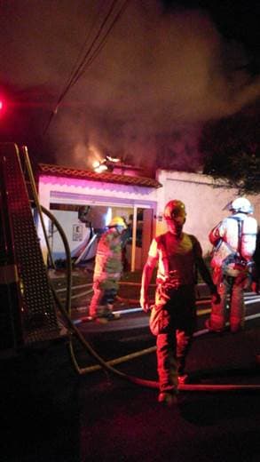 Incendio dentro de vivienda deja una mujer con quemadura leve en Sabanilla