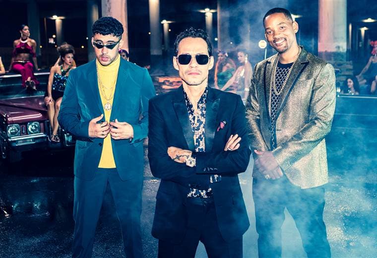 Marc Anthony, Will Smith y Bad Bunny.