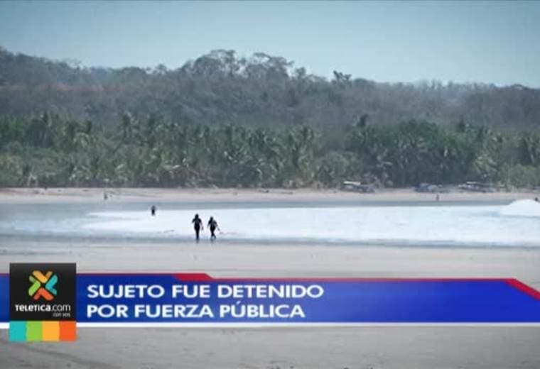 Sospechoso de violar a turista argentina en playa Sámara recién salía de la cárcel