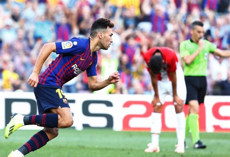 Munir El Haddadi, jugador del Barcelona.|Sevilla.com