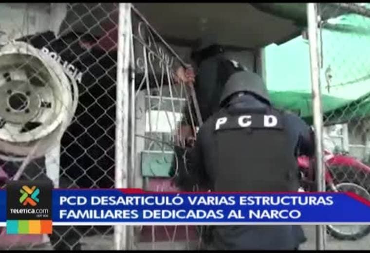PCD desarticuló varias narco familias