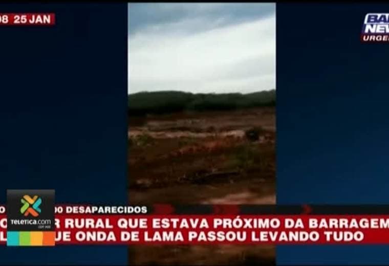 Aproximadamente 200 desaparecidos tras ruptura de dique minero en Brasil