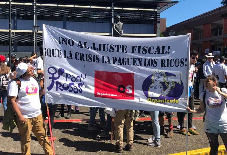 Manifestación de universidades públicas