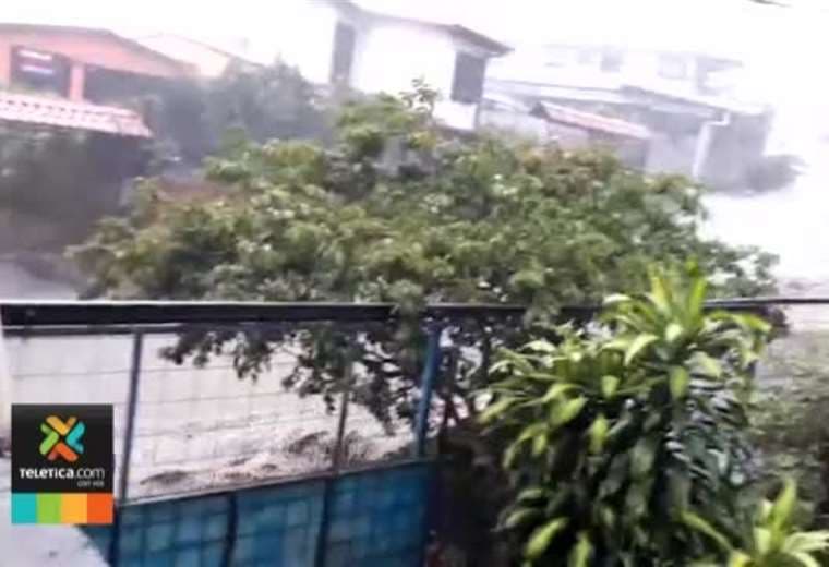 Video: Tormentas azotaron la zona sureste del Valle Central