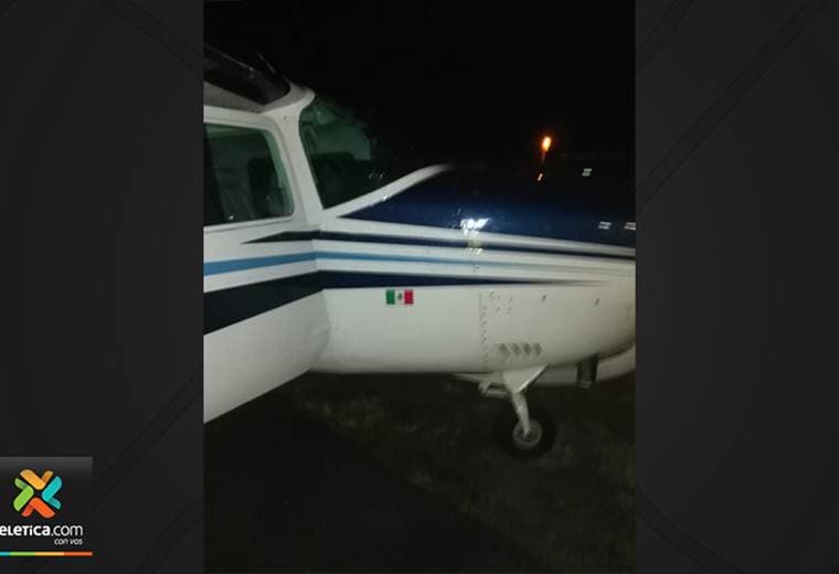 Autoridades detienen avioneta con tres extranjeros, arma de fuego y varios bultos en Pococí