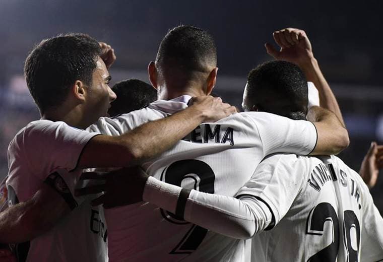 Jugadores del Real Madrid celebran |UEFA Champions League.