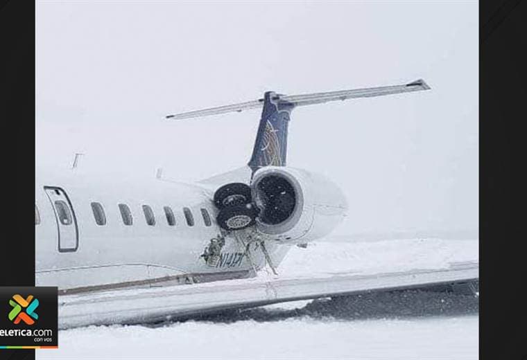 Aeronave con 31 personas a bordo se despista y pierde el tren de aterrizaje en New Jersey, EE.UU.