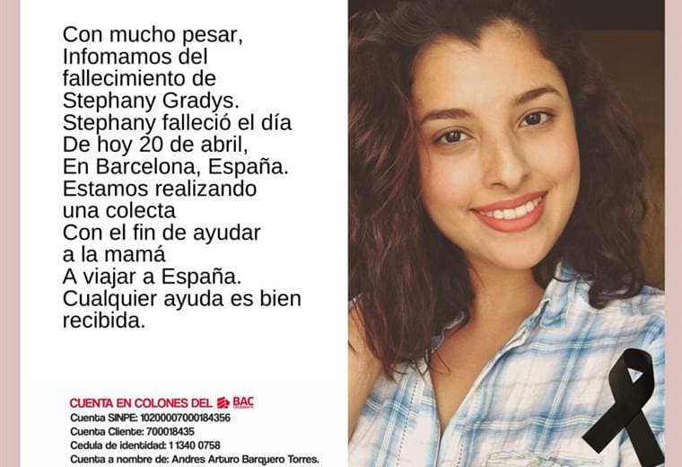 Familia necesita su colaboración para repatriar cuerpo de joven costarricense que residía en España