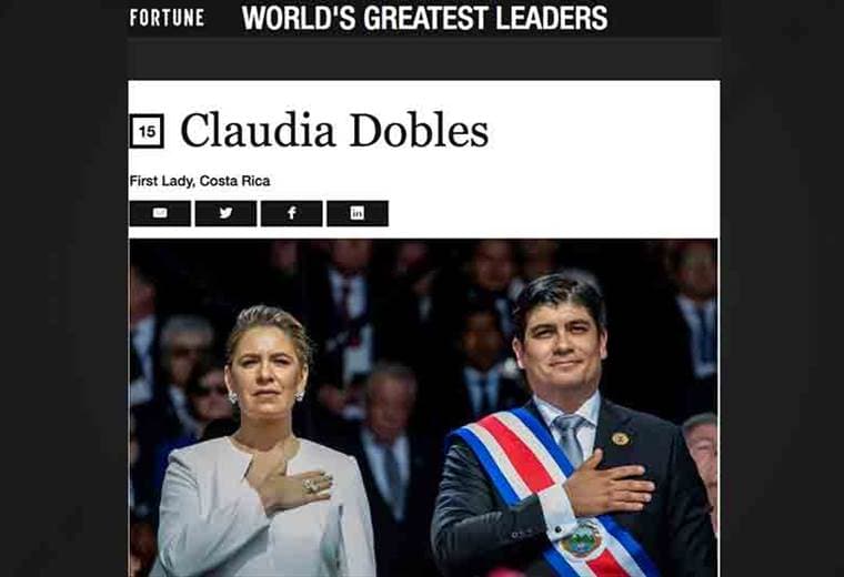 Publicación en Fortune sobre Claudia Dobles