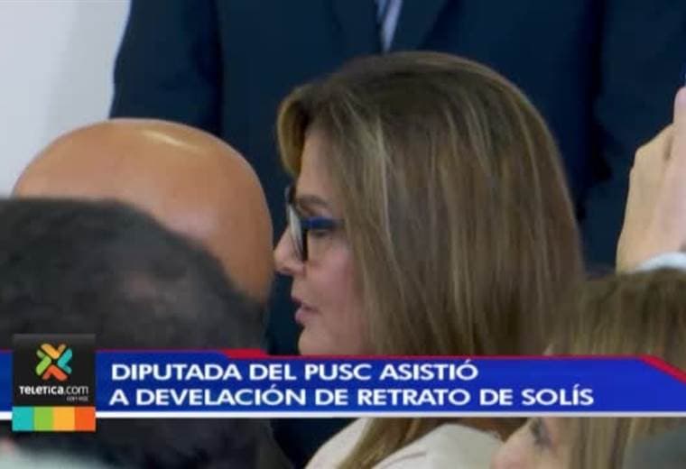 Diputada del PUSC asistió al acto donde se develó el retrato de Luis Guillermo Solís