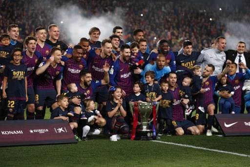 Barcelona se coronó campeón de la Liga Española | AFP