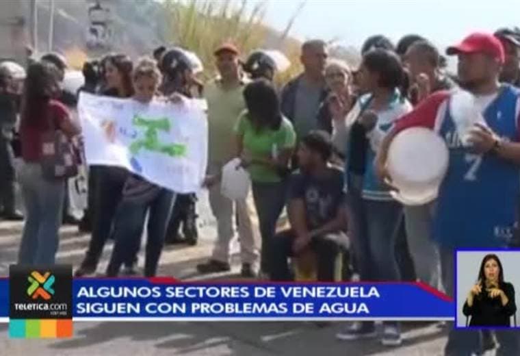 Problemas con el agua llevó a vecinos de Caracas a manifestarse en las calles de Venezuela