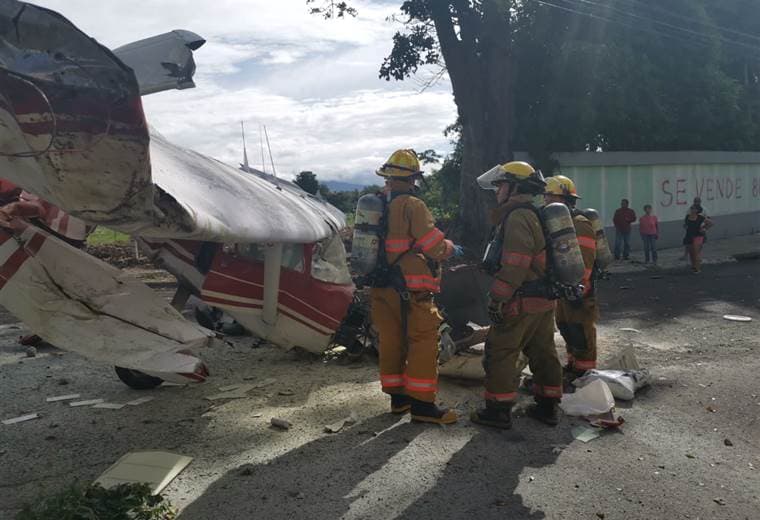 Caída de avioneta en las cercanías del aeropuerto Tobías Bolaños