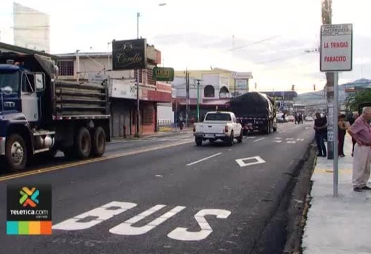 Carril exclusivo para buses en Guadalupe obliga a hacer cambios en 10 paradas