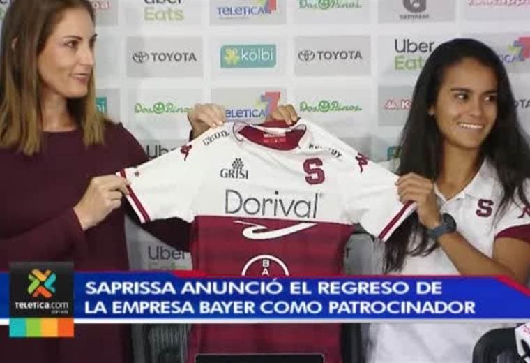 Saprissa presentó dos nuevos patrocinios en la camiseta del equipo femenino de fútbol