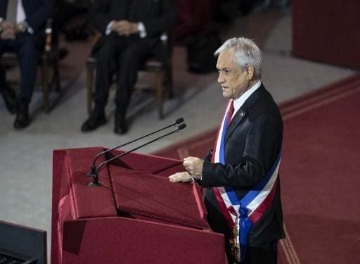 Sebastián Piñera, Presidente de Chile. Foto AFP
