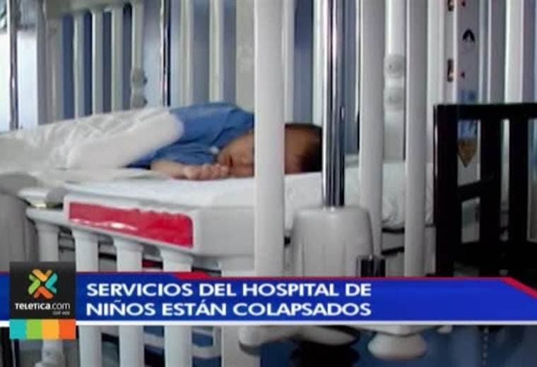 Servicios del Hospital de Niños están colapsados por infecciones respiratorias graves