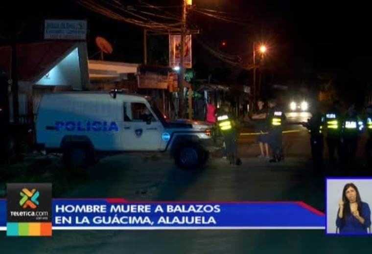 Hombre murió tras recibir múltiples impactos de bala en la Guácima de Alajuela