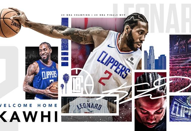 Así anunciaron los Clippers la llegada de Kawhi Leonard | Twitter
