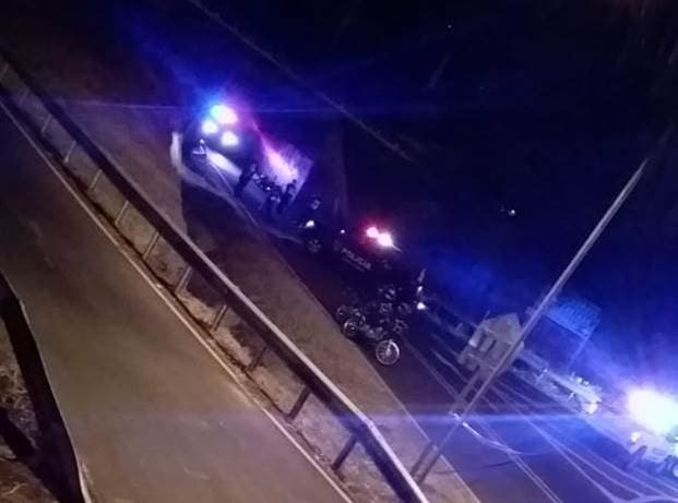 Imagen de balacera en Tres Ríos.