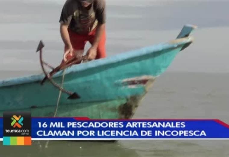 16.000 pescadores artesanales claman por licencia de Incopesca