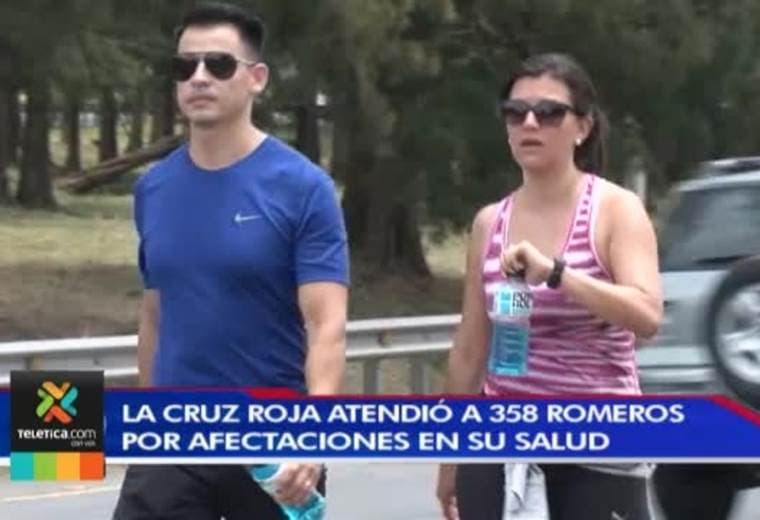 Del pasado jueves a este lunes la Cruz Roja atendió a 358 romeros por varios problemas de salud