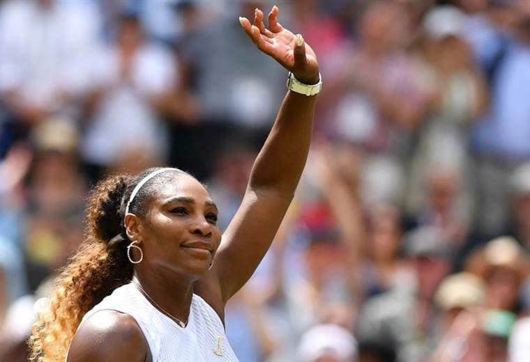 Serena Williams en Wimbledon. AFP