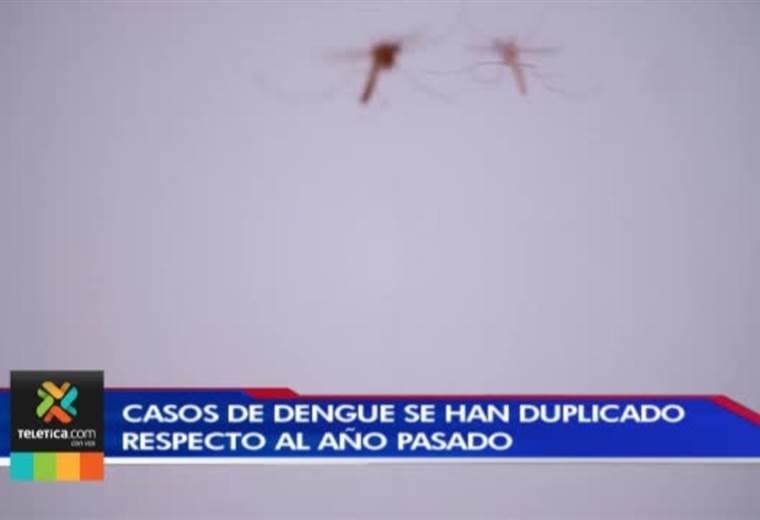 Costa Rica registra aumento de 2.314 casos de dengue con respecto al mismo periodo del 2018