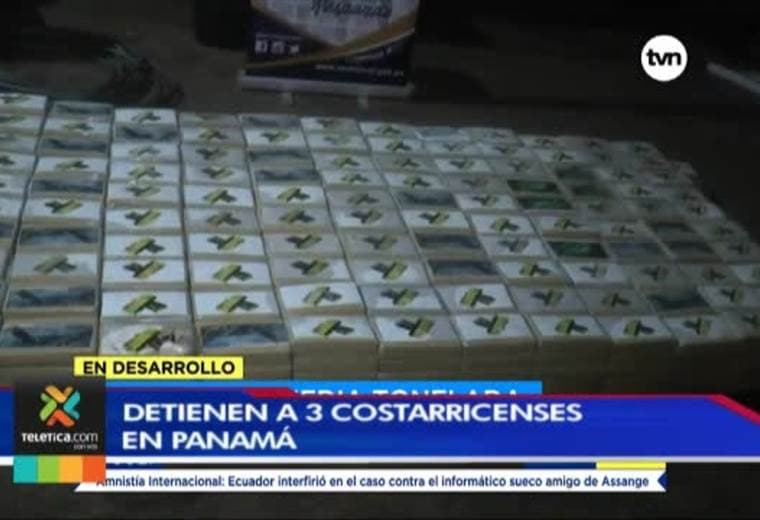 Tres ticos detenidos con gran cantidad de droga en Panamá