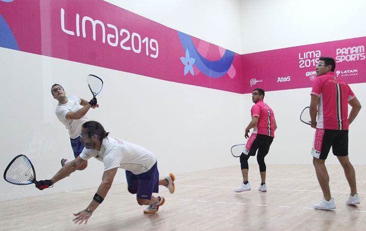 Los ticos Felipe Camacho y Andrés Acuña se dejaron el bronce en el raquetbol de Lima 2019 | Prensa CON