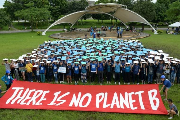 Manifestación de estudiantes por el cambio climático