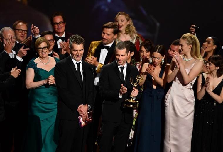 Reparto de Game of Thrones recibe el Emmy 2019 | AFP