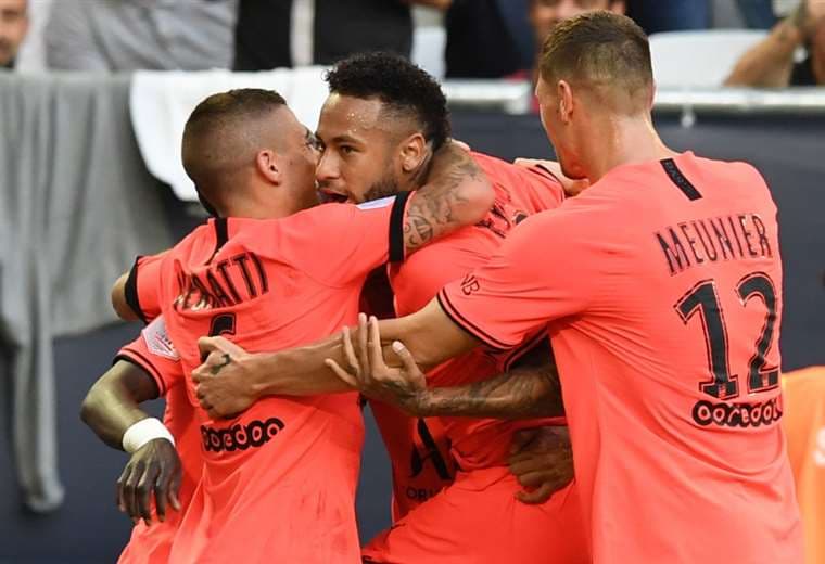 Neymar celebra su gol con el que el PSG derrotó al Bordeaux | AFP