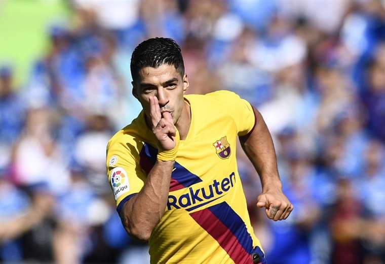 Luis Suárez abrió el marcador del Barcelona ante el Getafe | AFP