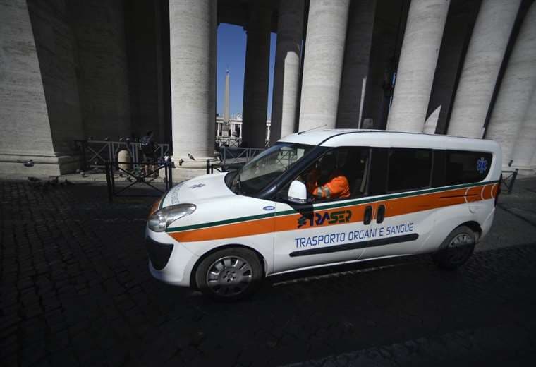 Ambulancia en Italia. AFP