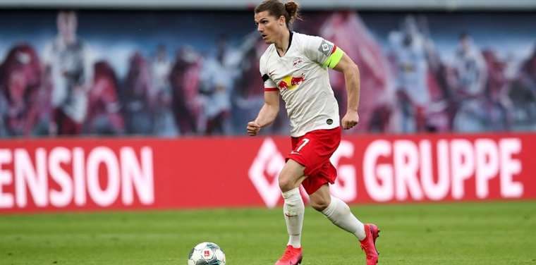Marcel Sabitzer del Leipzig. AFP