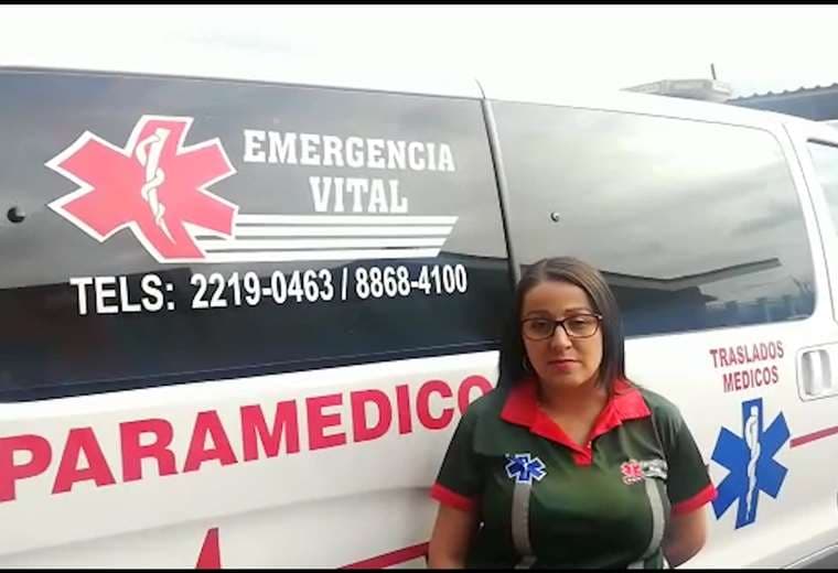 Cortesía Ana Corrales, paramédica