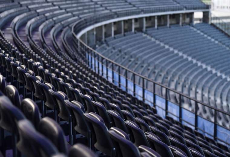 Estadio sin público. AFP