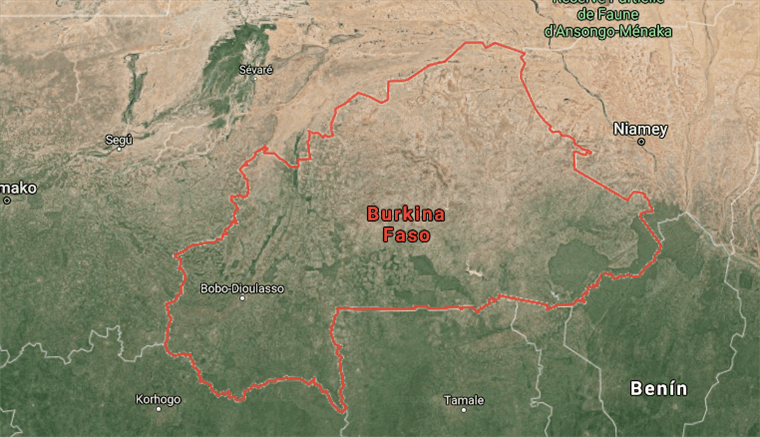 Burkina Faso. Google Maps
