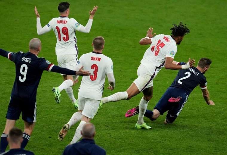 Ingaterra-Escocia. AFP