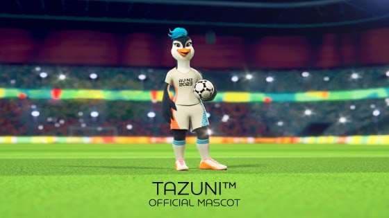 Tazuni, mascota del Mundial.