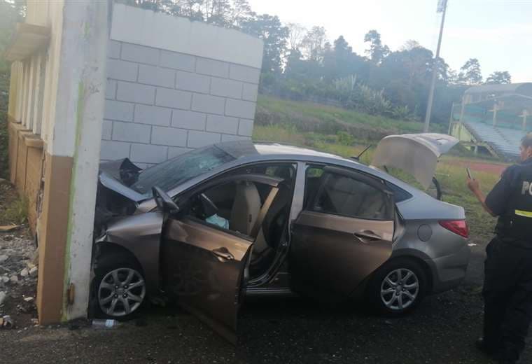 Shermal Solórzano se encuentra en el hospital luego del accidente. Foto: Cortesía