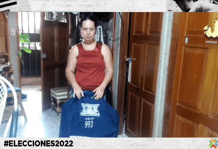 Yenny González, presidenta de Junta Receptora de Votos de Guayabo de Mora