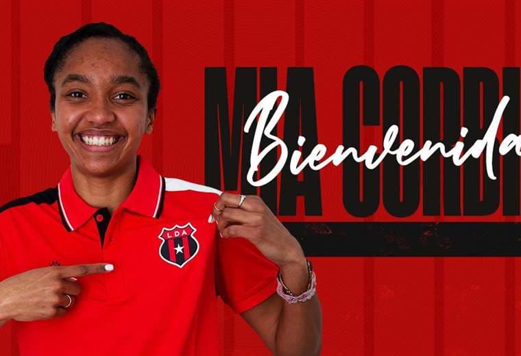 La estadounidense Mia Corbin llega a Alajuelense. Foto: Prensa Alajuelense