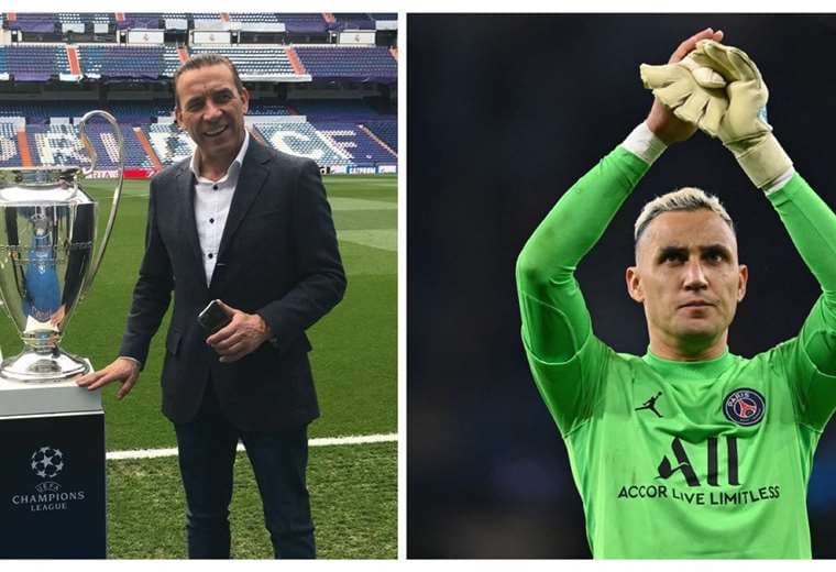 Keylor Navas y Paco Buyo, exporteros del Real Madrid.